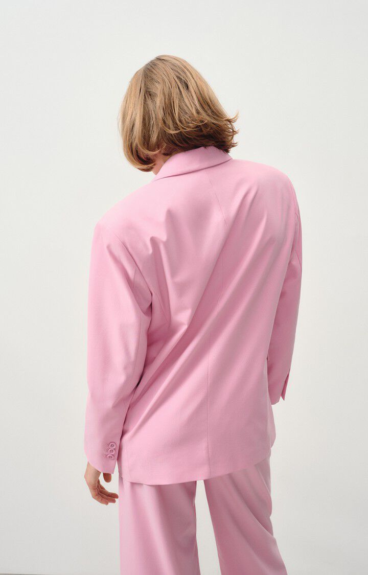 American Vintage Blazer Femme Kabird - BONBON 57 Manches Longues Rose - E24
