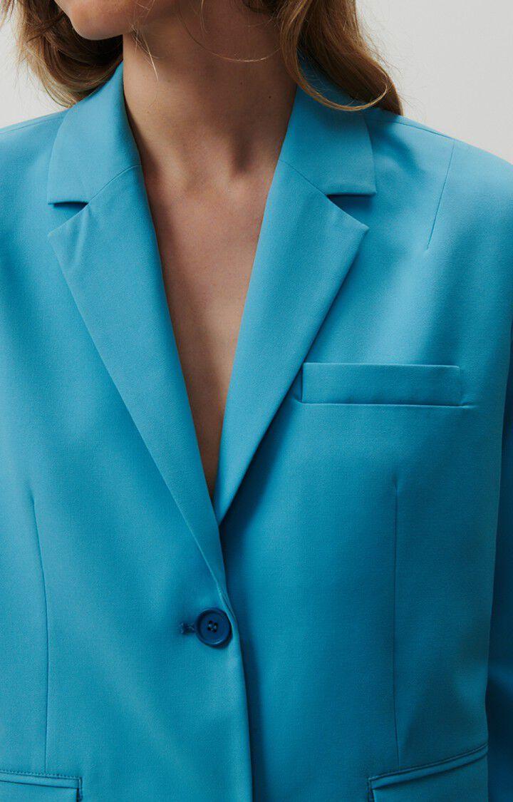 American Vintage Blazer Femme Kabird - CURACAO 57 Manches Longues Bleu - E23
