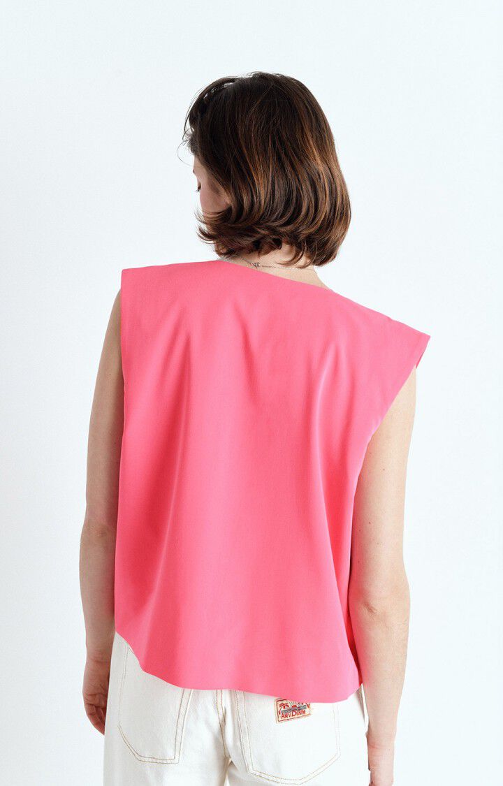 American Vintage Blazer Femme Kabird - ROSE FLUO 0 Sans Manches Rose - E25