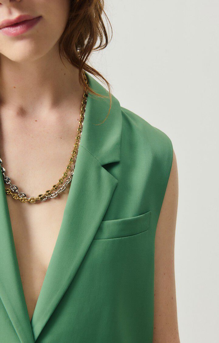 American Vintage Blazer Femme Kabird - VERVEINE 0 Sans Manches Vert - H24