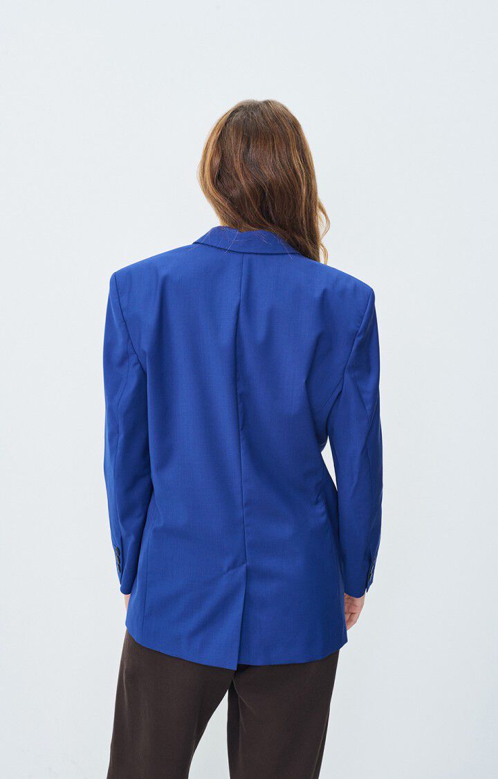 American Vintage Blazer Femme Luziol - BLEU ELECTRIQUE Manches Longues Bleu - E21
