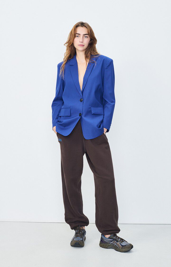 American Vintage Blazer Femme Luziol - BLEU ELECTRIQUE Manches Longues Bleu - E21