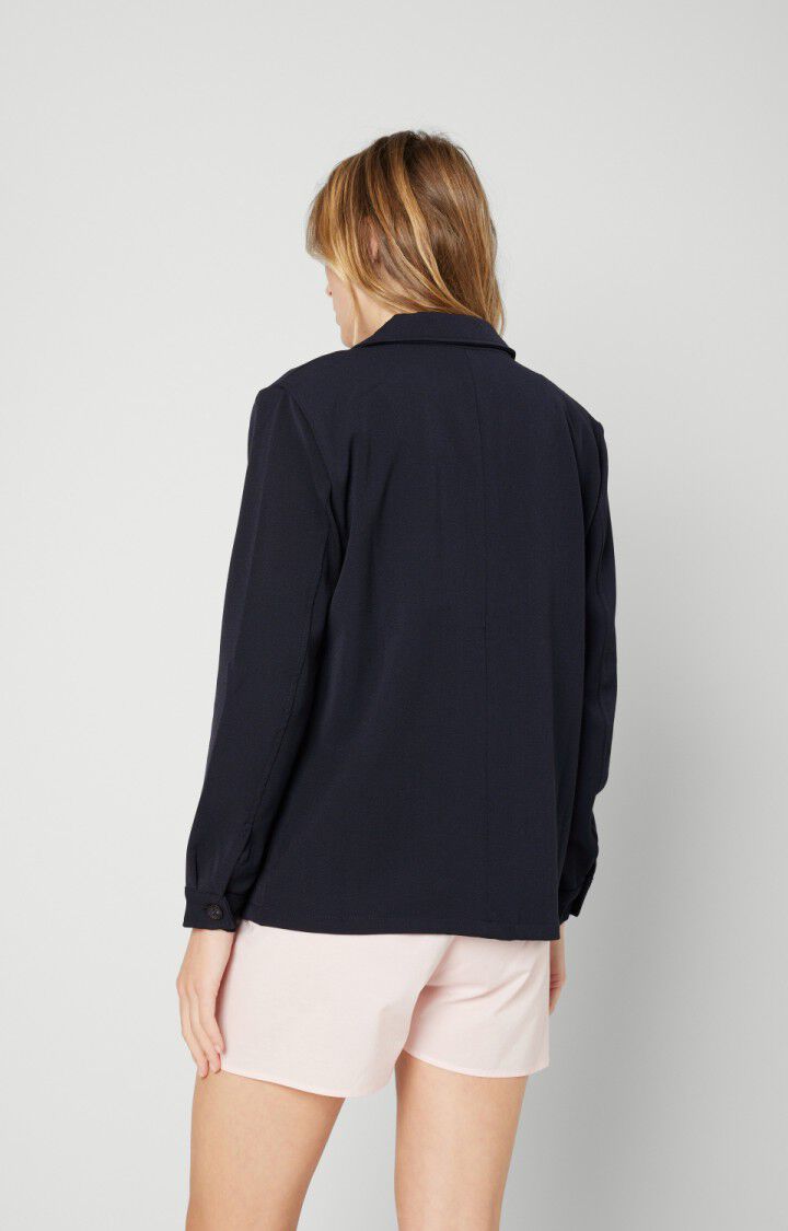 American Vintage Blazer Femme Nakstonville - NAVY Manches Longues Bleu - H20