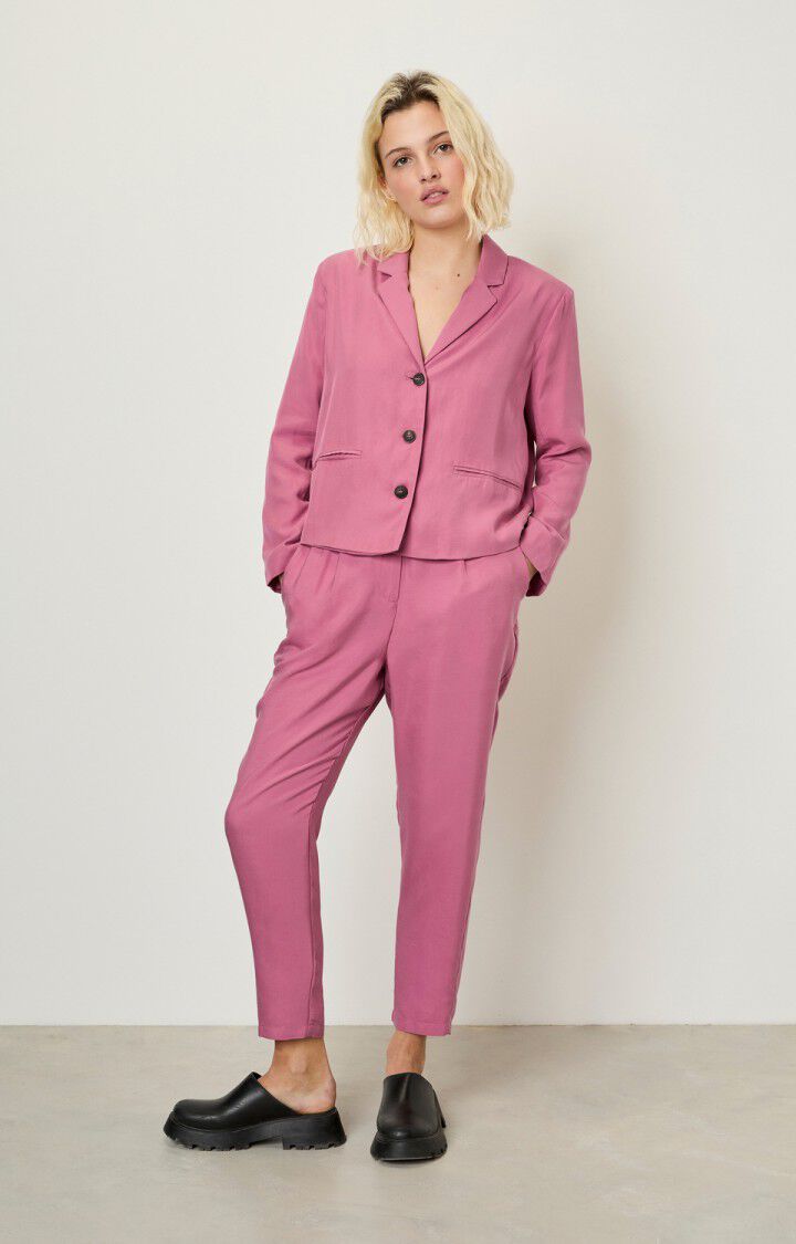 American Vintage Blazer Femme Nalastate - GRENADE Manches Longues Rose - E20