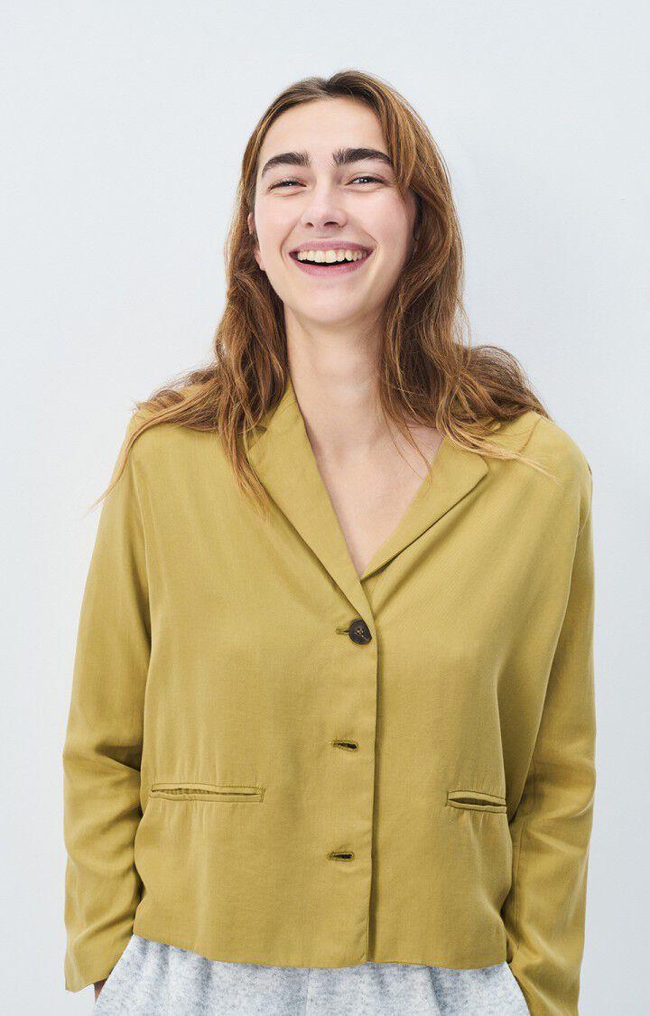 american vintage Blazer femme Nalastate - JUNGLE Manches longues Vert - E20