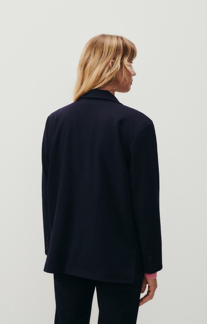 American Vintage Blazer Femme Pukstreet - NAVY 67 Manches Longues Bleu - E24