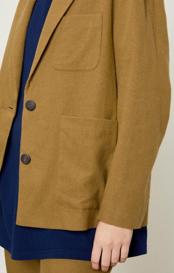 American Vintage Blazer Femme Renatown - ANTILOPE Manches Longues Marron - E20