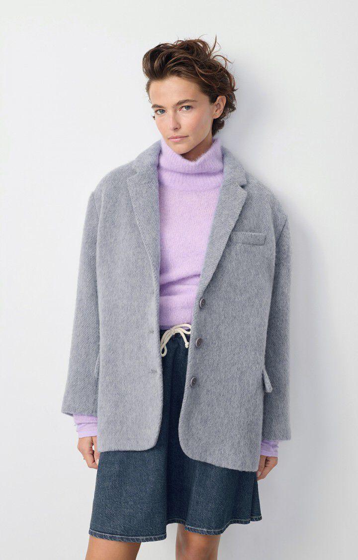 american vintage Blazer femme Roly - TEMPETE CHINE 55 Manches longues Bleu - H24