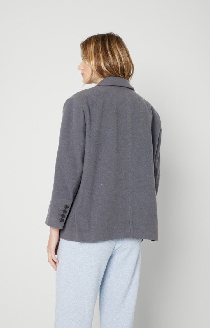 American Vintage Blazer Femme Soktown - THALASSO Manches Longues Gris - E22