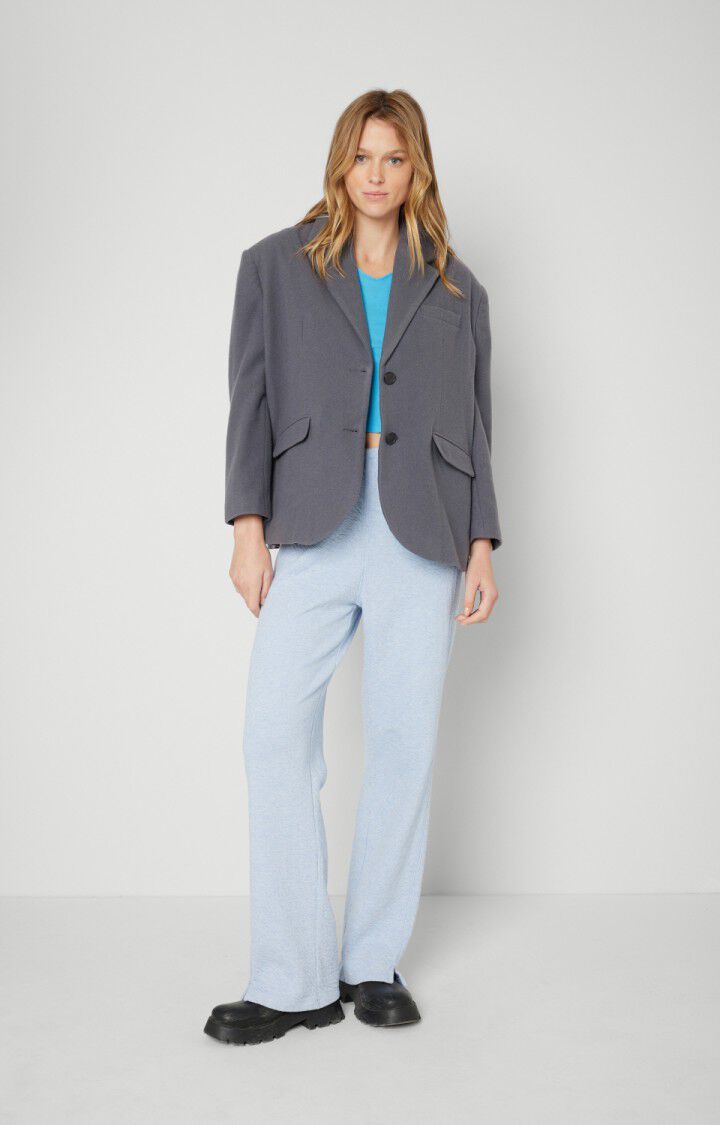 American Vintage Blazer Femme Soktown - THALASSO Manches Longues Gris - E22
