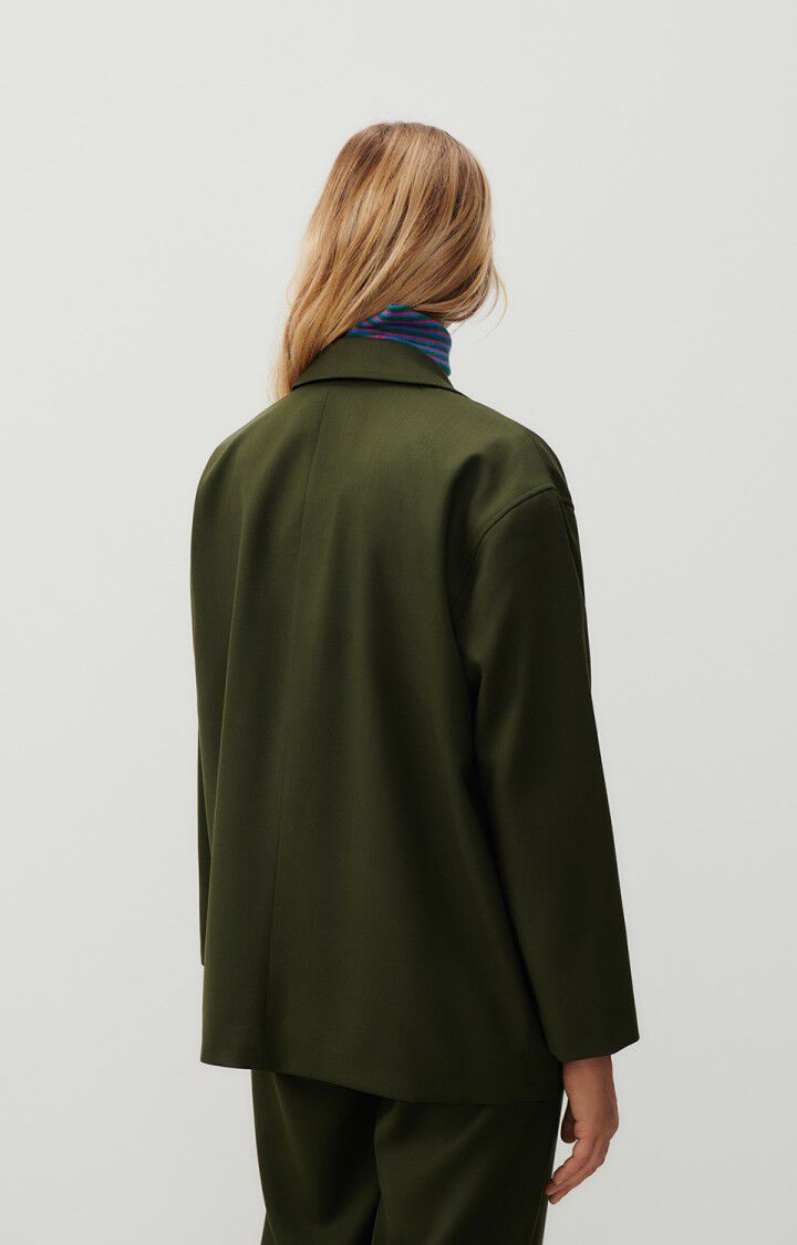 American Vintage Blazer Femme Tabinsville - KAKI 52 Manches Longues Vert - H23