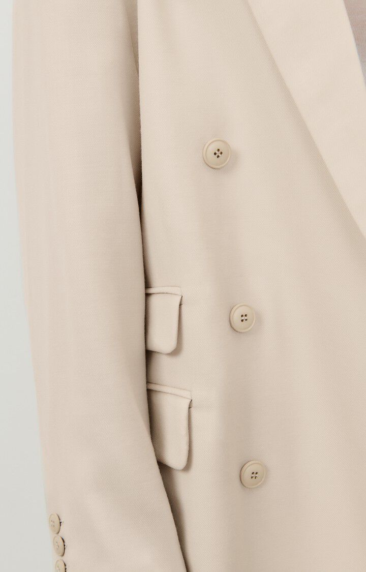 American Vintage Blazer Femme Tabinsville - MASTIC 55 Manches Longues Beige - E23