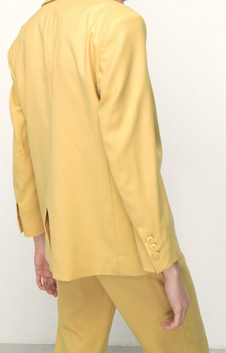 American Vintage Blazer Femme Tabinsville - PAILLE Manches Longues Jaune - E22