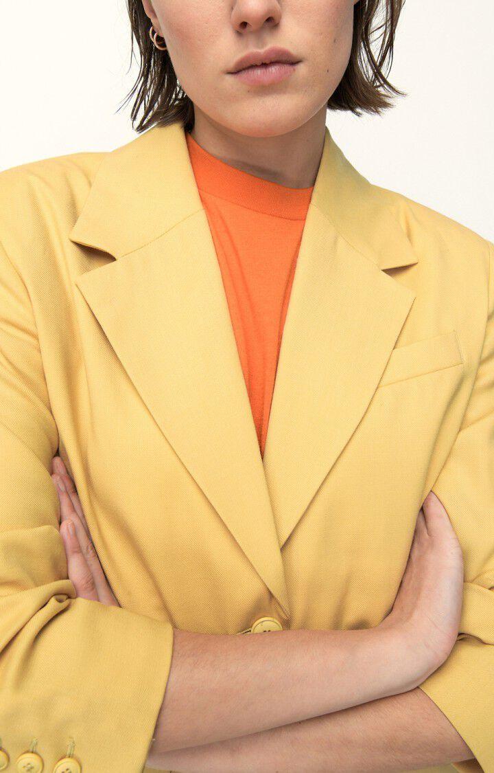 American Vintage Blazer Femme Tabinsville - PAILLE Manches Longues Jaune - E22