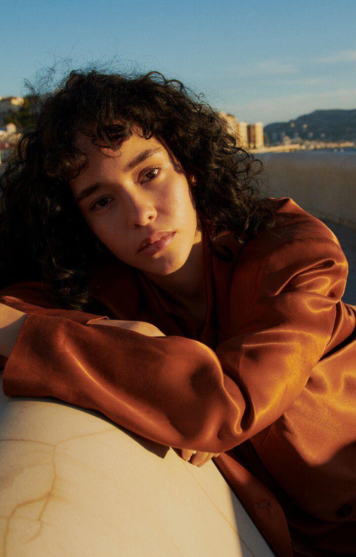 American Vintage Blazer Femme Unyl - CANNELLE 56 Manches Longues Marron - E25