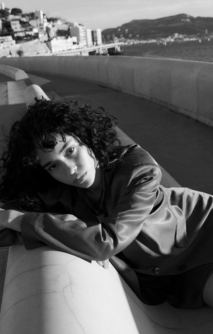 American Vintage Blazer Femme Unyl - CANNELLE 56 Manches Longues Marron - E25