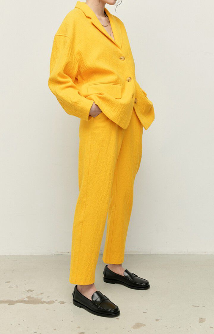 American Vintage Blazer Femme Viabay - CITRON Manches Longues Jaune - E22