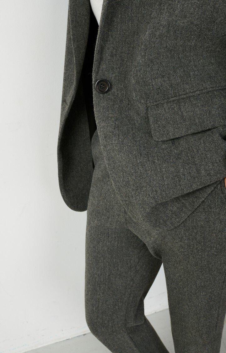 American Vintage Blazer Femme Weftown - GRIS CHINE Gris - H22