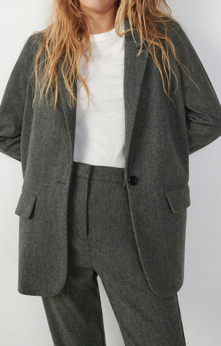 american vintage Blazer femme Weftown - GRIS CHINE Gris - H22