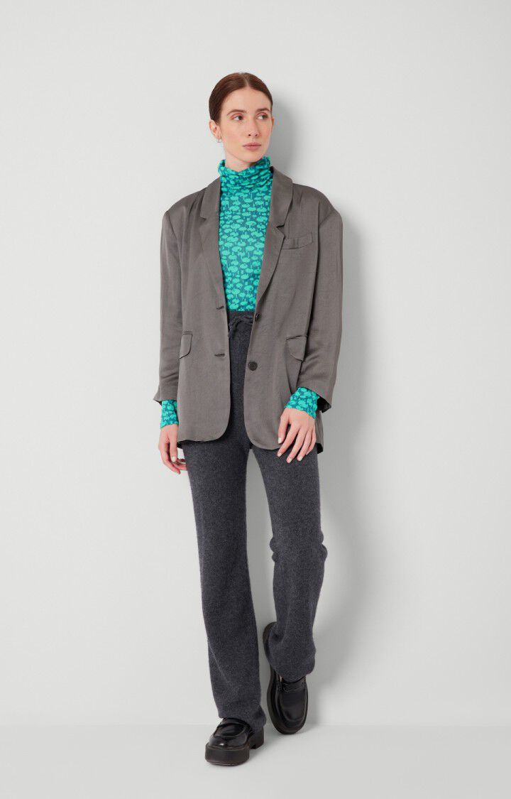American Vintage Blazer Femme Widland - METAL Manches Longues Gris - H21