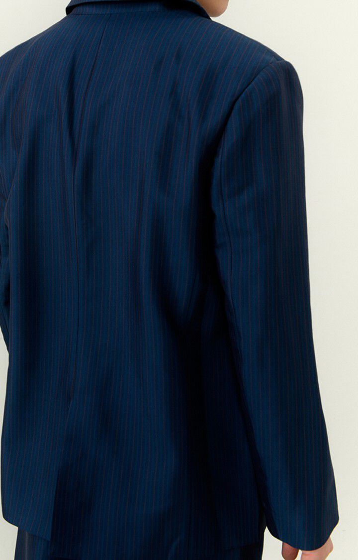 American Vintage Blazer Homme Digstone - RAYURES NAVY 66 Manches Longues Bleu - E23