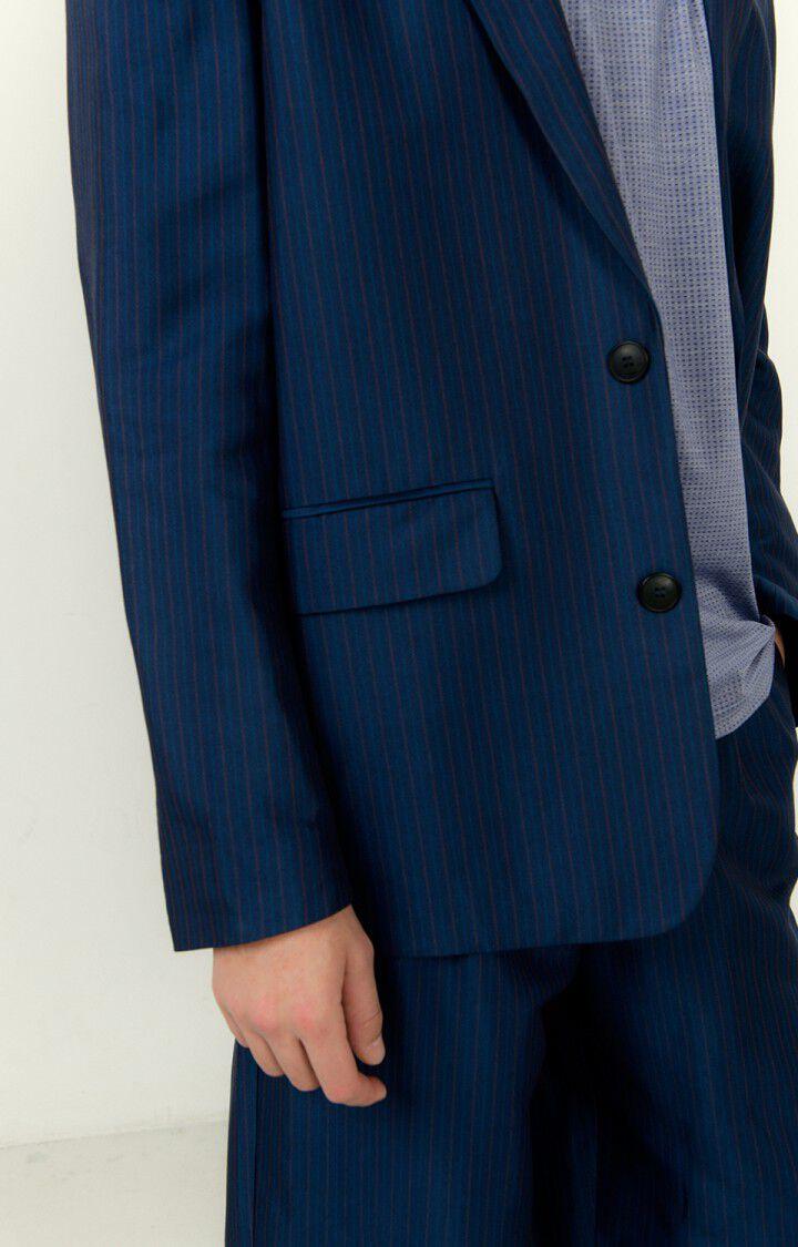 American Vintage Blazer Homme Digstone - RAYURES NAVY 66 Manches Longues Bleu - E23