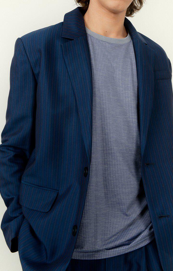 american vintage Blazer homme Digstone - RAYURES NAVY 66 Manches longues Bleu - E23