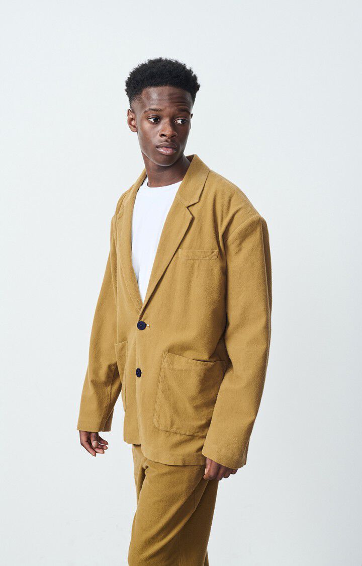 american vintage Blazer homme Enyway - NOMADE 65 Manches longues Vert - E25