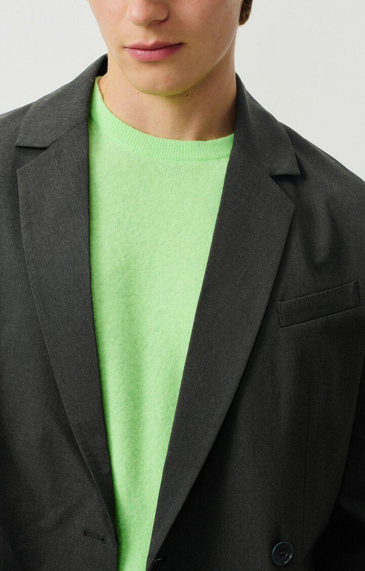 American Vintage Blazer Homme Kabird - ANTHRACITE CHINE 66 Manches Longues Gris - E25