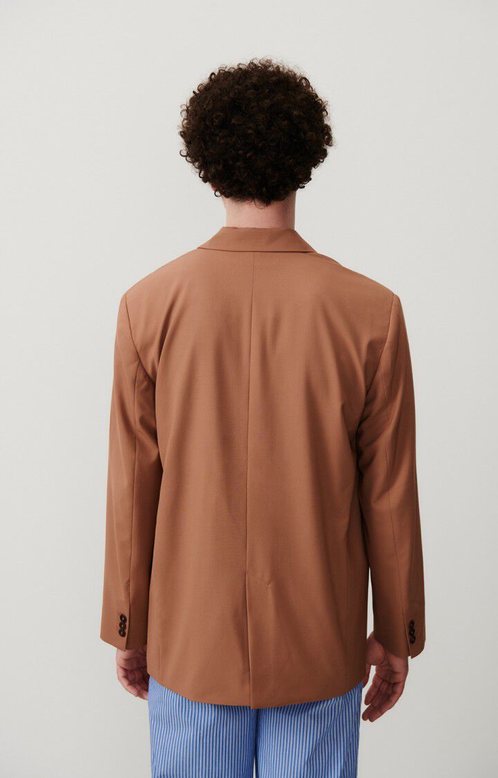 American Vintage Blazer Homme Kabird - CREME DE MARRON 64 Manches Longues Marron - E24