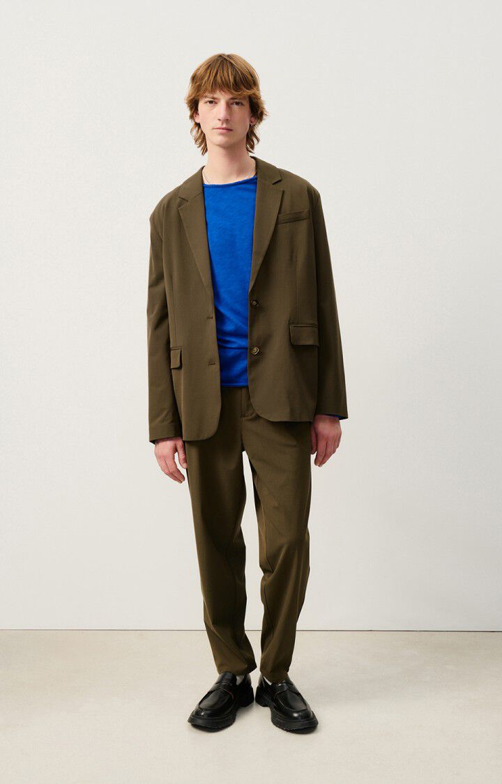 American Vintage Blazer Homme Kabird - LENTILLE 64 Manches Longues Vert - H24