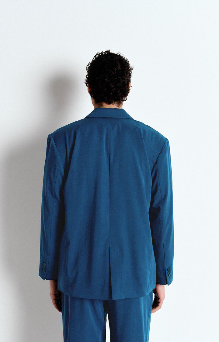 American Vintage Blazer Homme Kabird - MARIN 64 Manches Longues Bleu - E25