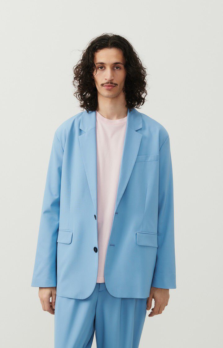 american vintage Blazer homme Kabird - SIBERIE 64 Manches longues Bleu - E24