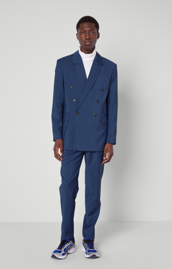 American Vintage Blazer Homme Luziol - COSMIC Manches Longues Bleu - H21