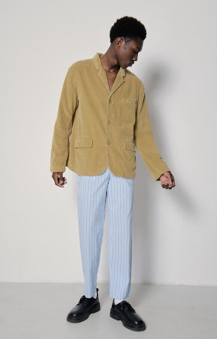 American Vintage Blazer Homme Padow - AVOINE VINTAGE 65 Manches Longues Marron - E23