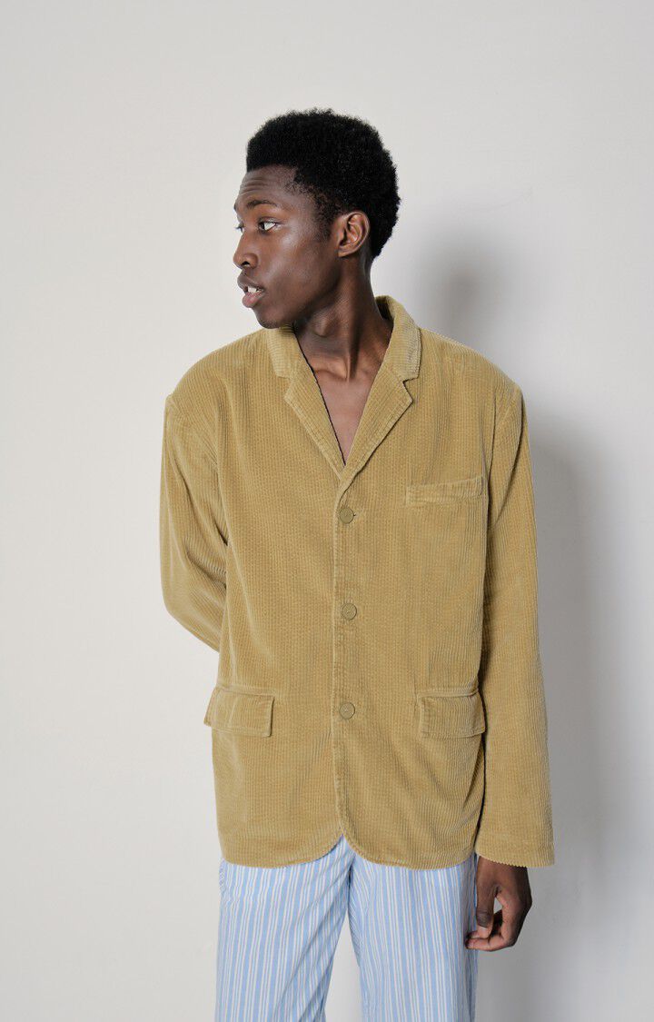 american vintage Blazer homme Padow - AVOINE VINTAGE 65 Manches longues Marron - E23