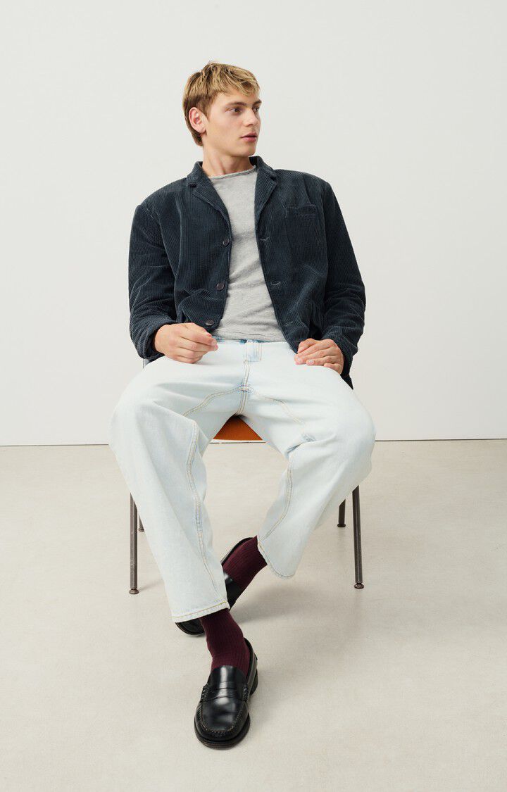 American Vintage Blazer Homme Padow - CARBONE VINTAGE 69 Manches Longues Noir - E24