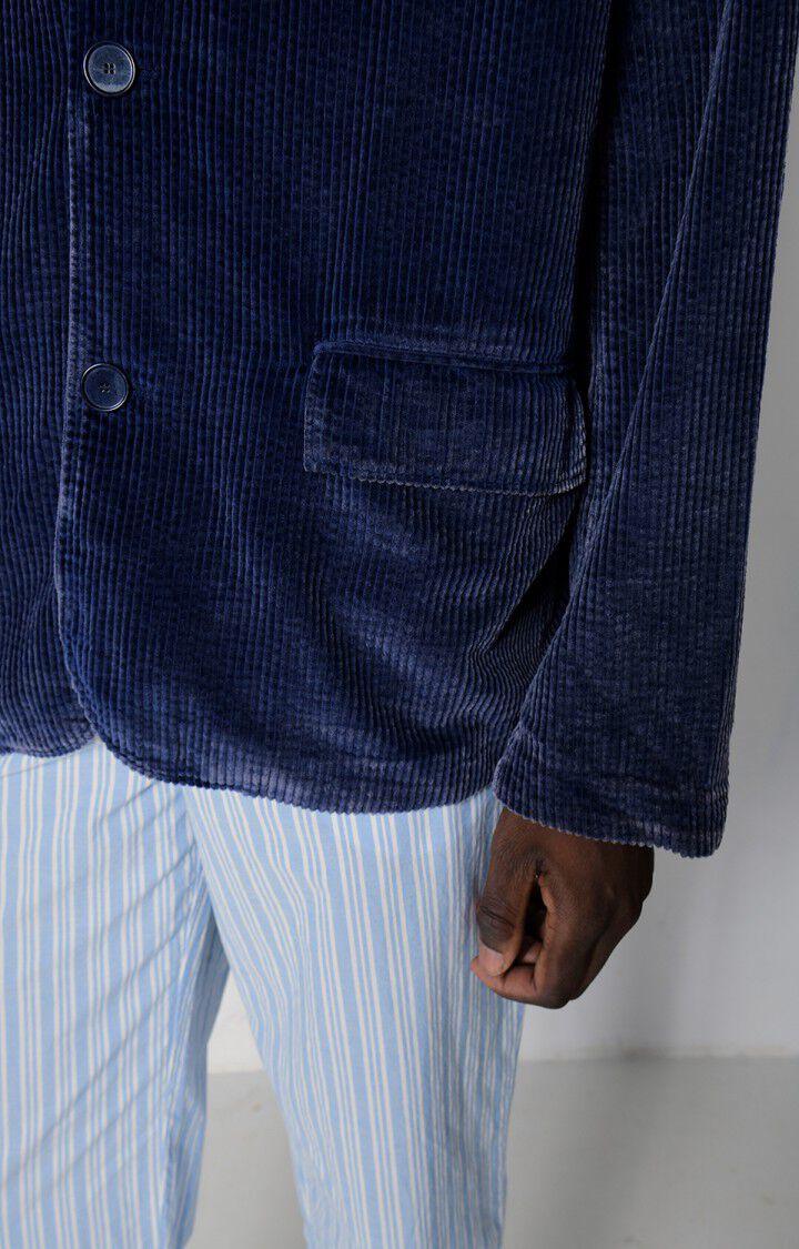 American Vintage Blazer Homme Padow - OUTREMER VINTAGE 65 Manches Longues Bleu - E23