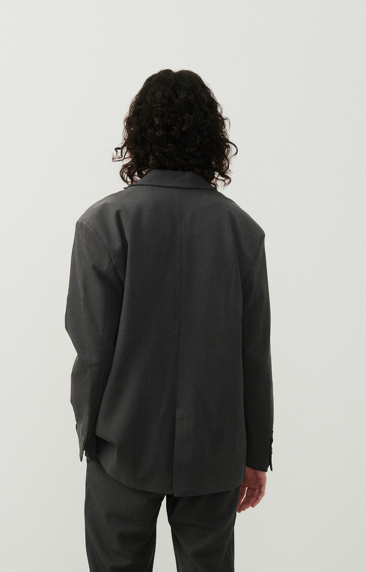 American Vintage Blazer Homme Pukstreet - CARBONE CHINE 64 Manches Longues Noir - H24