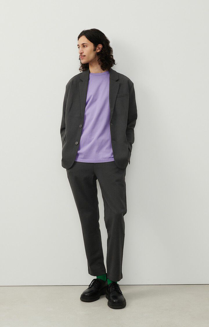 American Vintage Blazer Homme Pukstreet - CARBONE CHINE 64 Manches Longues Noir - H24