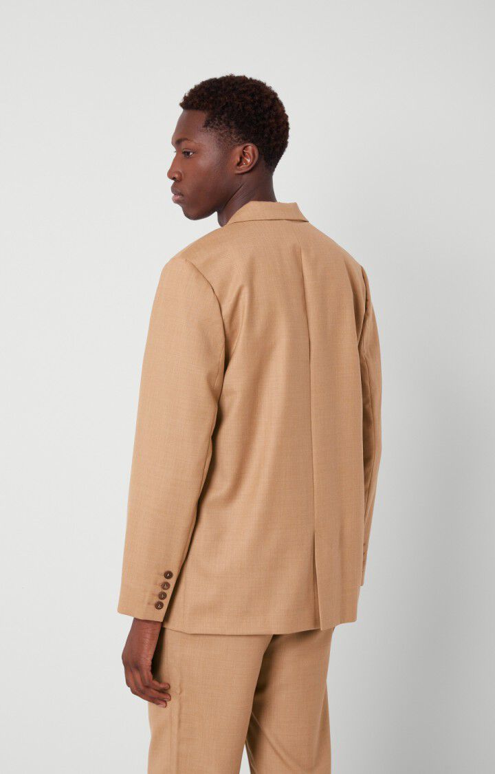 American Vintage Blazer Homme Tabinsville - CHAMOIS Manches Longues Marron - E22