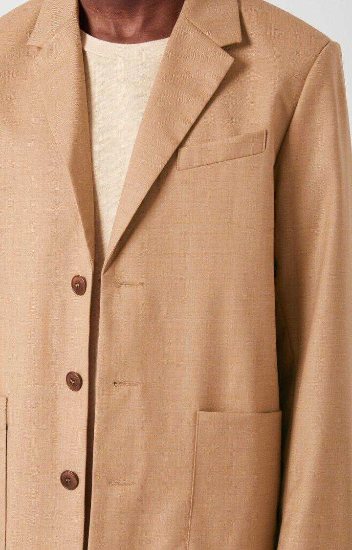 American Vintage Blazer Homme Tabinsville - CHAMOIS Manches Longues Marron - E22