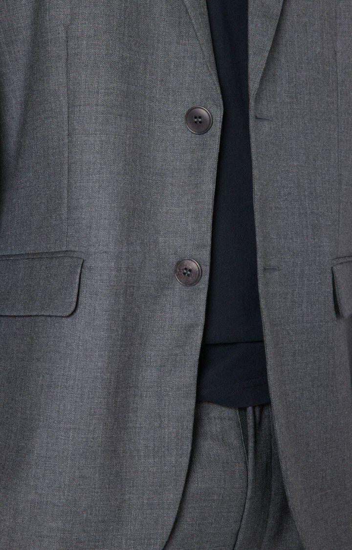 American Vintage Blazer Homme Tabinsville - GRIS CHINE 66 Manches Longues Gris - E23