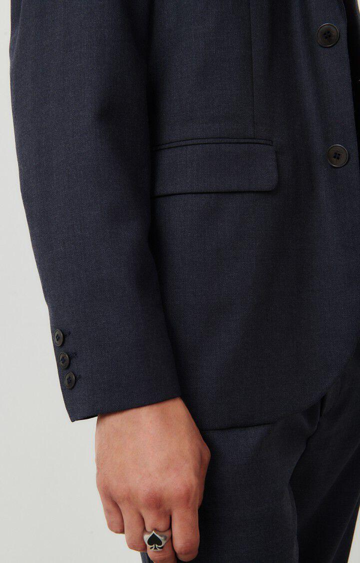 American Vintage Blazer Homme Tabinsville - NAVY CHINE 66 Manches Longues Bleu - H23