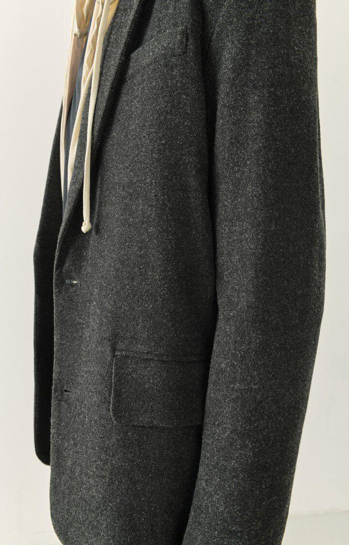 American Vintage Blazer Homme Weftown - ANTHRACITE CHINE Manches Longues Gris - H22