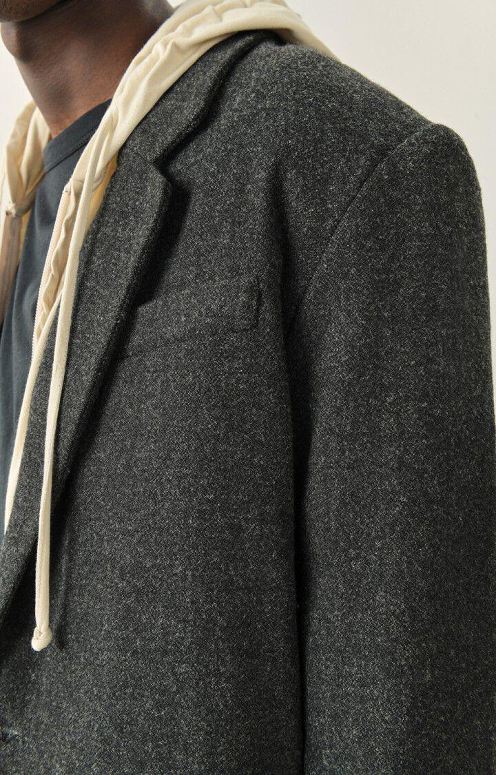 American Vintage Blazer Homme Weftown - ANTHRACITE CHINE Manches Longues Gris - H22