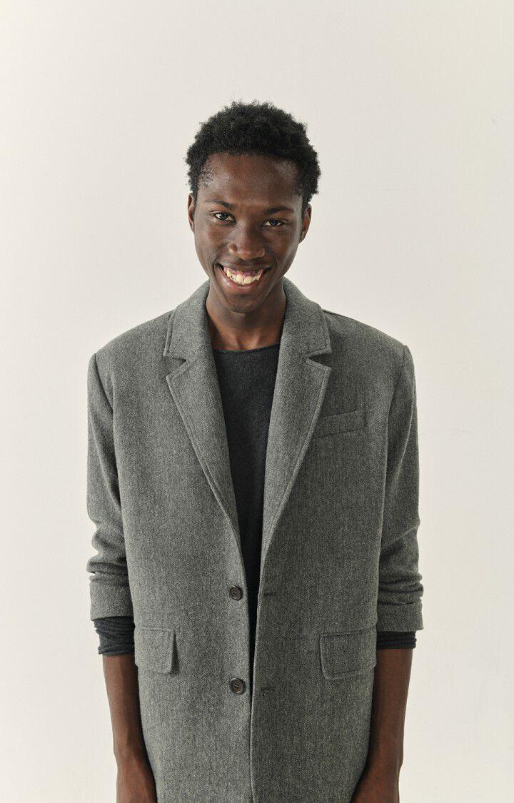 american vintage Blazer homme Weftown - GRIS CHINE 66 Manches longues Gris - E23
