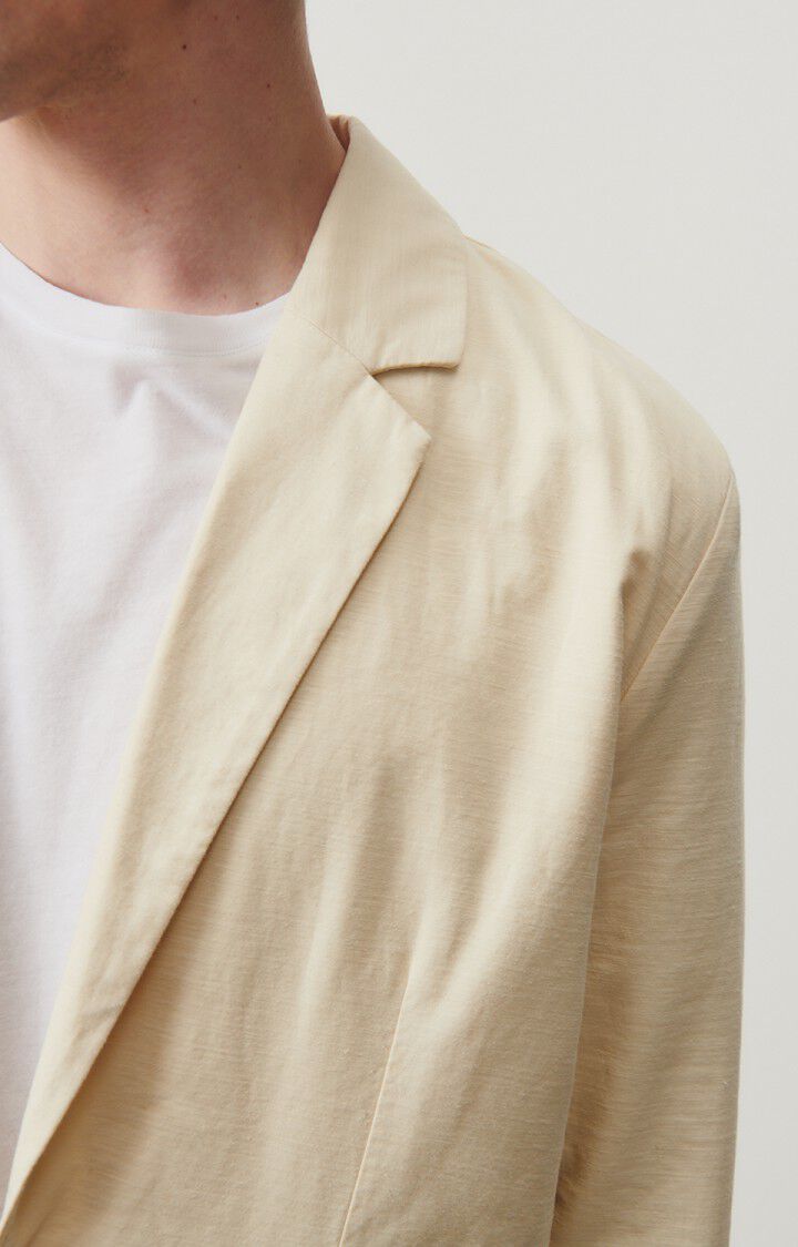 American Vintage Blazer Homme Zarydok - ECRU 65 Manches Longues Beige - E24