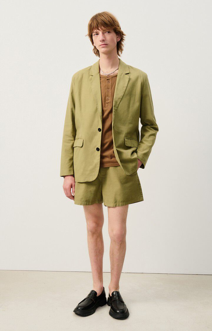 American Vintage Blazer Homme Zarydok - KAKI 65 Manches Longues Vert - E24