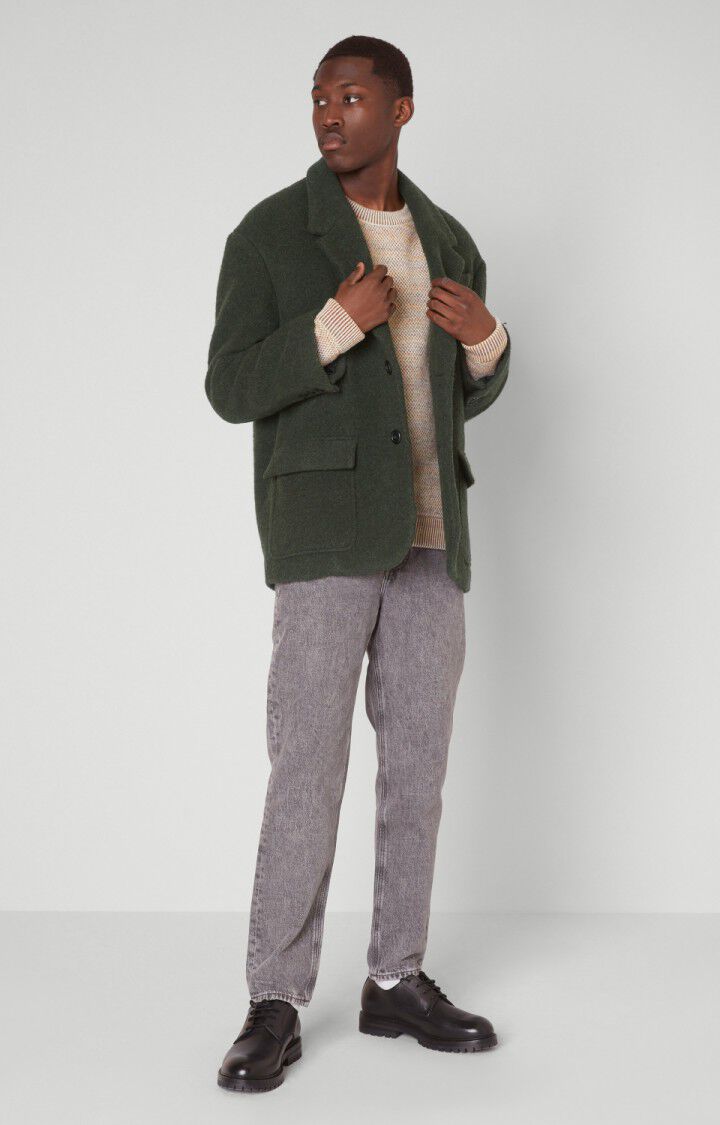 American Vintage Blazer Homme Zefir - CAMOUFLAGE Manches Longues Vert - H22